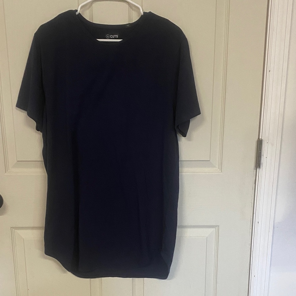 Cuts Clothing Dark Blue Short Sleeve Tee